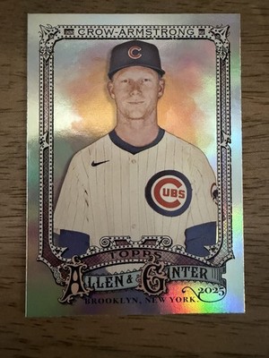 2025 Topps Allen & Ginter Silver Portrait Pete Crow-Armstrong #5 Cubs