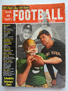 Vintage. 1959 Izo, Brennon, Notre Dame , Street & Smith College FB  Yearbook