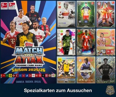Topps Match Attax Bundesliga 25/26 Spezialkarten zum Aussuchen 2025/26