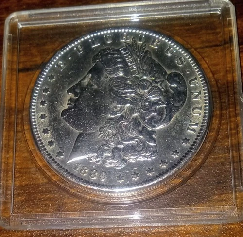 1898 $1 Morgan Silver Dollar high grade beautiful BU+++ shiny coin