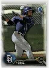 2016 BOWMAN #BCP128 FERNANDO PEREZ CHROME PROSPECTS REFRACTOR PADRES /499