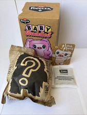 Fuggler Baby Baddies Plush Bag Clip Charm Keychain Munch Munch Tan Cream Stripe