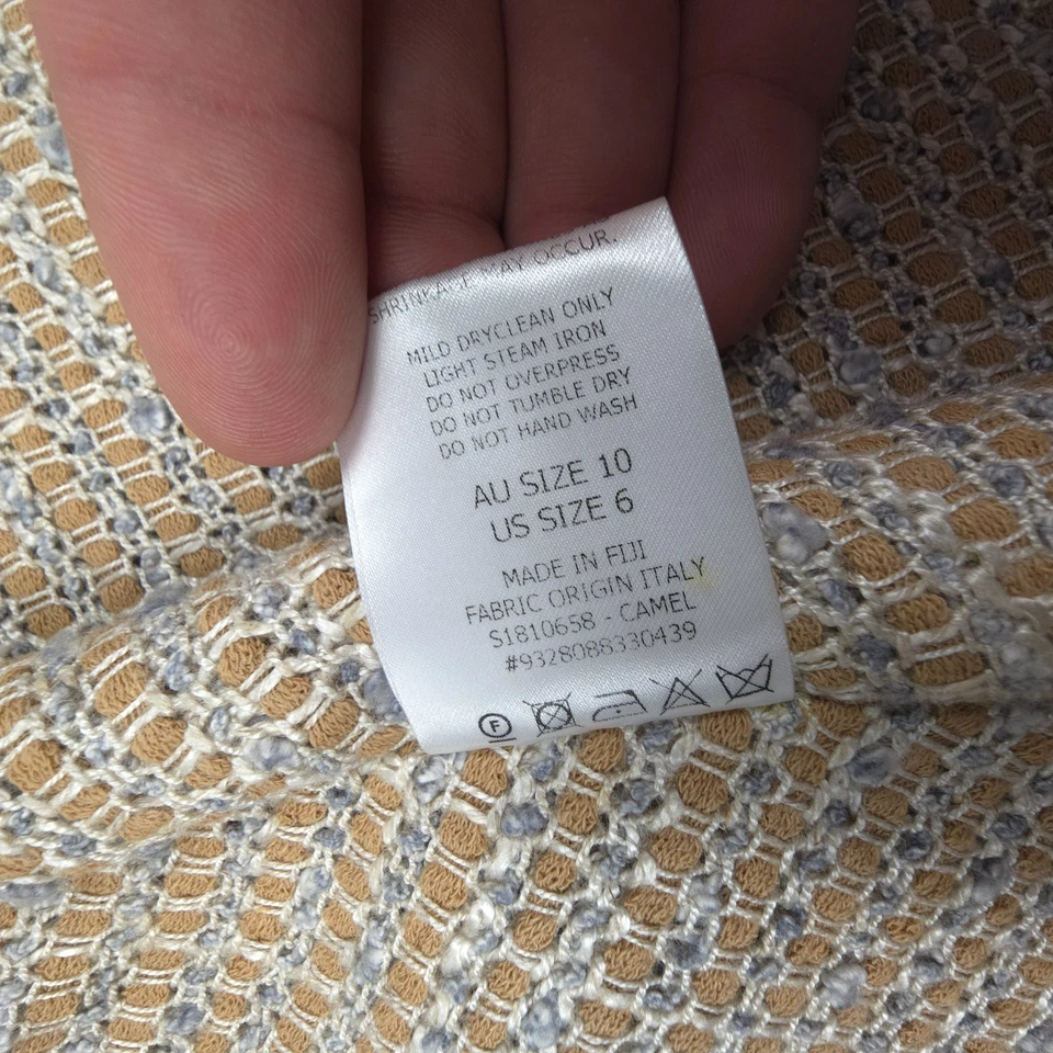 Scanlan Theodore Cape Womens 10 brown Textured winter knit cotton blend Size 10 - Image 4 of 4