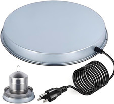 Chicken Water Heater for Winter  110Watt Heated Poultry Waterer Base,with Thermos
