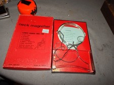Vintage Neck Magnifier In Box #4537 Estate Find