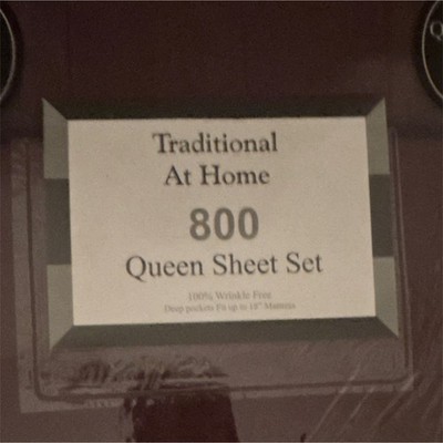 Traditional At Home 800 Queen Sheet Set Burgundy Deep Pockets Wrinkle Free