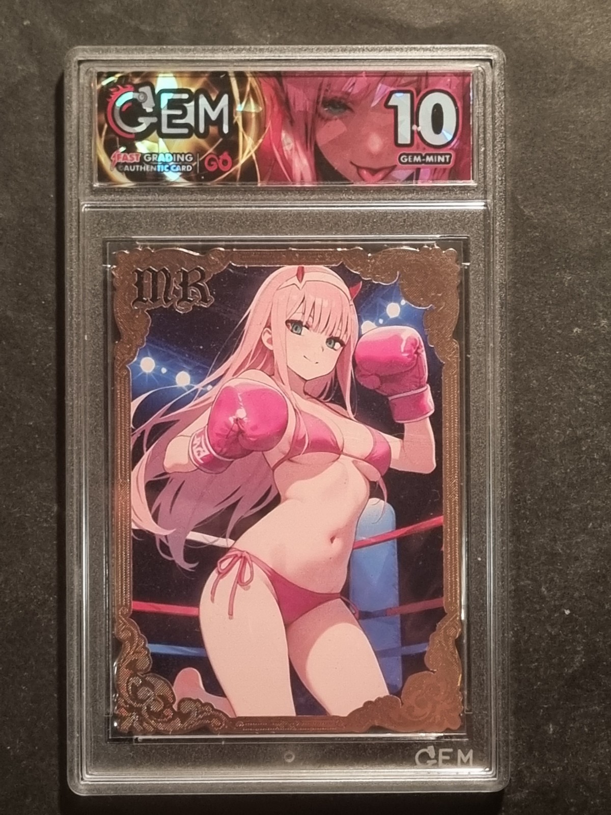 ZERO TWO - DARLING IN THE FRANXX - GOLD METAL CARD - 11 OF 100 - GRADED CARD 10