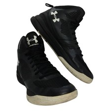 Under Armour Clutch Fit Mens Pre-owned Black Basketball Sneakers - sz. 13