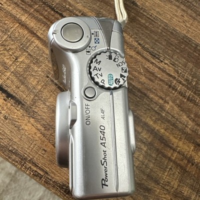 Canon PowerShot A540 6MP Digital Camera 4x Optical Zoom Silver