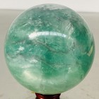2120G Natural green fluorite Quartz Sphere Crystal Energy Ball Reiki Healing — photo 5
