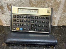 Vintage USA made 1980  s Hewlett Packard HP 12C Financial Calculator with Case