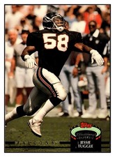 Jessie Tuggle 1992 Stadium Club #186 Atlanta Falcons Football *260B