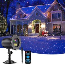 Christmas Laser Projector Lights Outdoor RGB Waterproof Remote Timer Decor