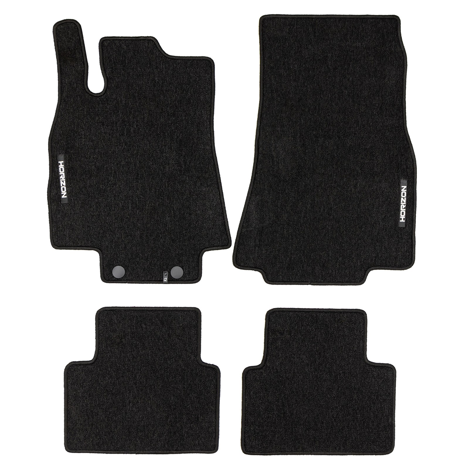 Tapis de sol Mercedes Classe A W169 en velours noir premium pour habitacle élégant