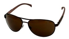 Perry Ellis Brown Men Sunglass Metal Aviator Brown, Brown Lens PE23. 4