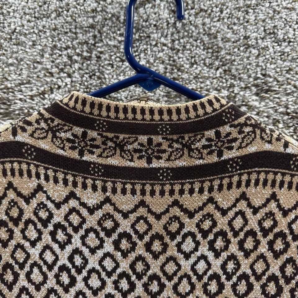 St John Sport Sweater Women 6 Petite Knit Pullover By Marie Gray Diamond Pattern - Image 2 of 4