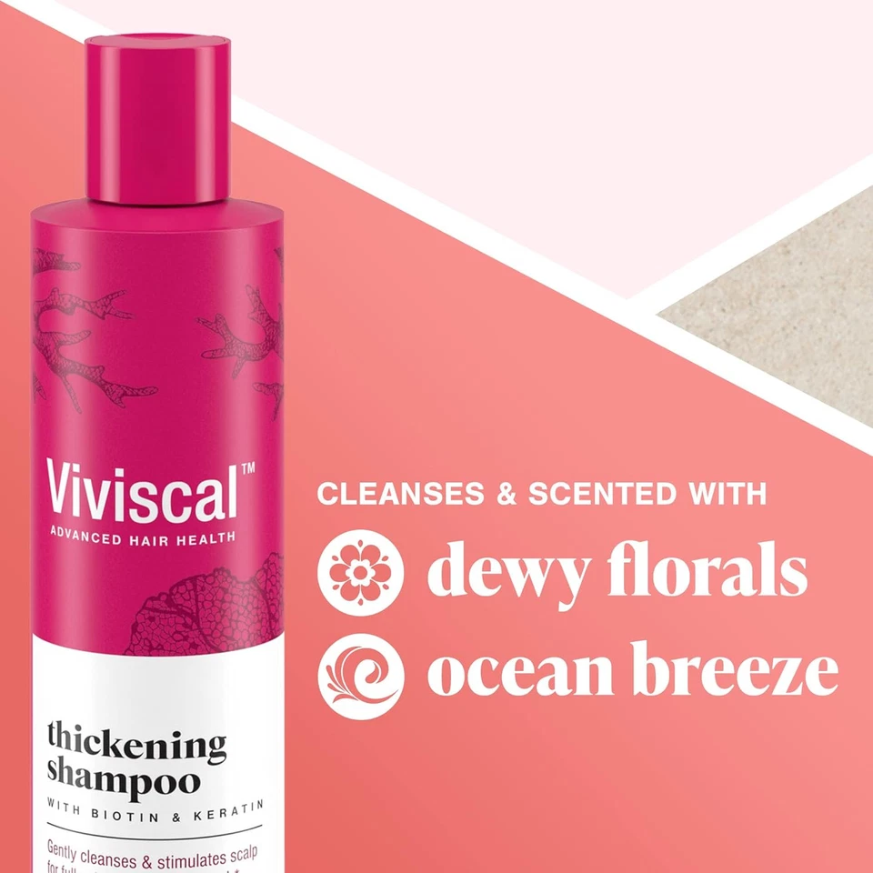 Viviscal Thickening Shampoo, Formulated With Biotin And Keratin, Fortified...  - Image 4 of 4