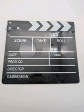 Black White Movie Clapperboard Film Slate Prop Reproduction