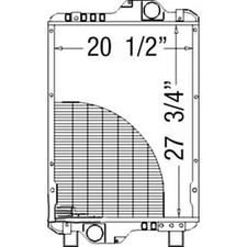 211056 Fits Case/ih  Tractor Radiator - 27 3/4 X 21 1/4 X 5 Fits New Holland