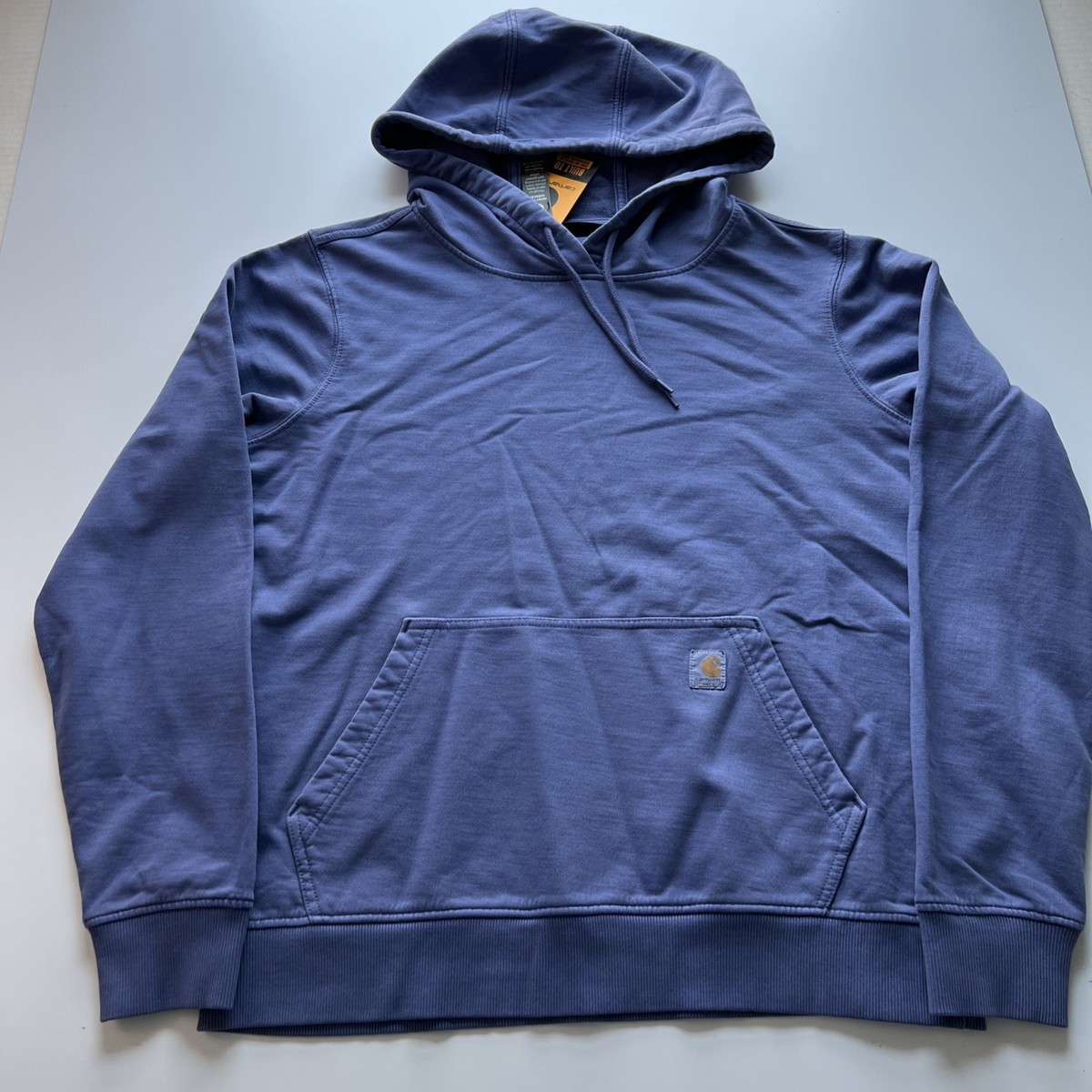 Carhartt Hoodie Women's Small Purple Relaxed Fit Midweight French