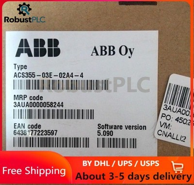 New 1PC ABB ACS355-03E-02A4-4 Inverter ACS35503E02A44 No Keypad US Free TAX