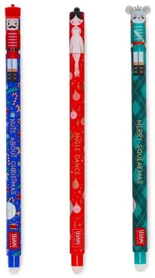 Legami „The Nutcracker“ 3er-Set Weihnachten Gelstifte Neu/OVP✅ SOFORTVERSAND 🎄