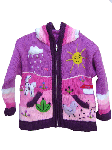 LOTE DE 10 CHAQUETAS ARPILLERA CON CAPUCHA CON CREMALLERA PARA NIÑOS CON FIELTRO ANIMALES 5V - Imagen 5 de 12