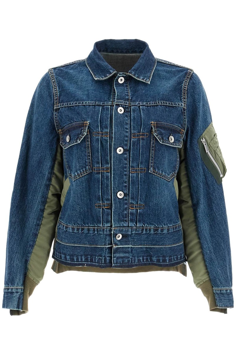 Sacai Denim And Nylon Jacket | eBay Sacai Denim And Nylon Jacket | eBay