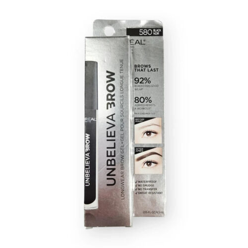 L'Oreal Paris Unbelieva Brow Longwear Brow Gel Waterproof 580 Black