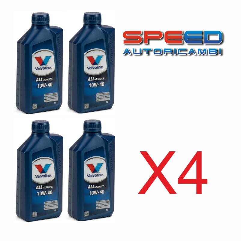 OLIO MOTORE VALVOLINE 10W40 ALL CLIMATE X4 LITRI