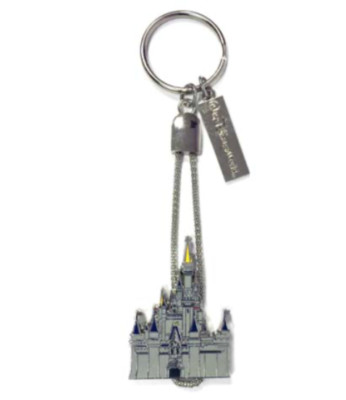 Disney Keychain Cinderella Castle   Bolero Slip Metal Rope Deluxe Bag Charm