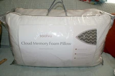 2-Saatva Cloud Pillow Queen: 28 x 18” Gel-Infused Memory Foam New Fast Shipping