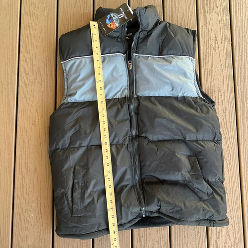 Puffer Vest Mens 2XL XXL Fourcast Black Gray NWT Winter Gorpcore Outdoors Hiking image 5