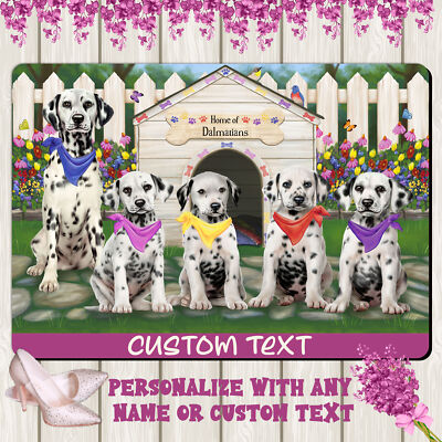 Dalmatian Dog Floor Mat Personalized Anti-Slip Pet Door Mat Indoor Outdoor NWT