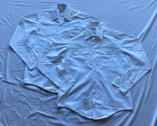 Defense Logistics Agency Garrison Collection Lot of 2 Dress Shirts (See Desc)