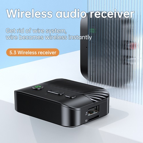 1 PC Portable Bluetooth 5.3 Receiver Adapter Wireless Audio Receiver Accessories - Afbeelding 9 van 16