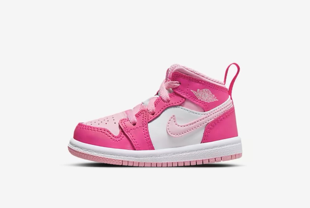 NIKE Air Jordan 1 Mid Medium Soft Pink Fierce Pink TD FD8782-116 SHIP FAST
