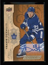 TRAVIS DERMOTT 2018/19 UPPER DECK ENGRAINED WOOD ROOKIE AUTOGRAPH AUTO AX032