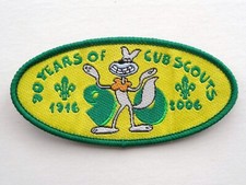 90 Years of Cub Scouts 1916 - 2006 embroidered badge