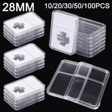 NEW 28mm Coin Slab Holder Display Storage Box...