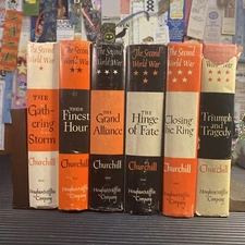 1948-1953 The Second World War by Winston S. Churchill 6-Vol. Book Set HC/DJ