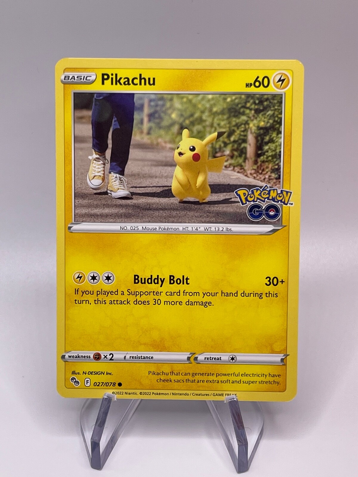 Pikachu 2022 Sword & Shield: Pokemon GO #27/78 Base Price Guide
