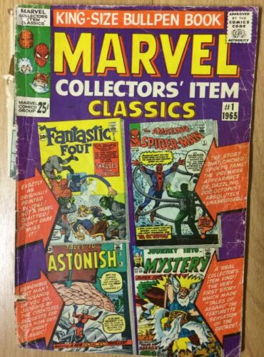 Marvel Collectors' Item Classics #1 Fantastic Four Amazing Spider-Man Tales To - Picture 1 of 7