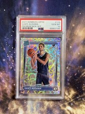 2021-22 DONRUSS OPTIC SANTI ALDAMA ROOKIE PREMIUM SCOPE PRIZM /249 PSA 10 M25