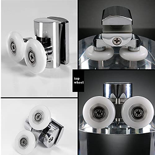 Shower Door Twin Rollers Curved Doors Bathroom Replacement Parts 2 Top