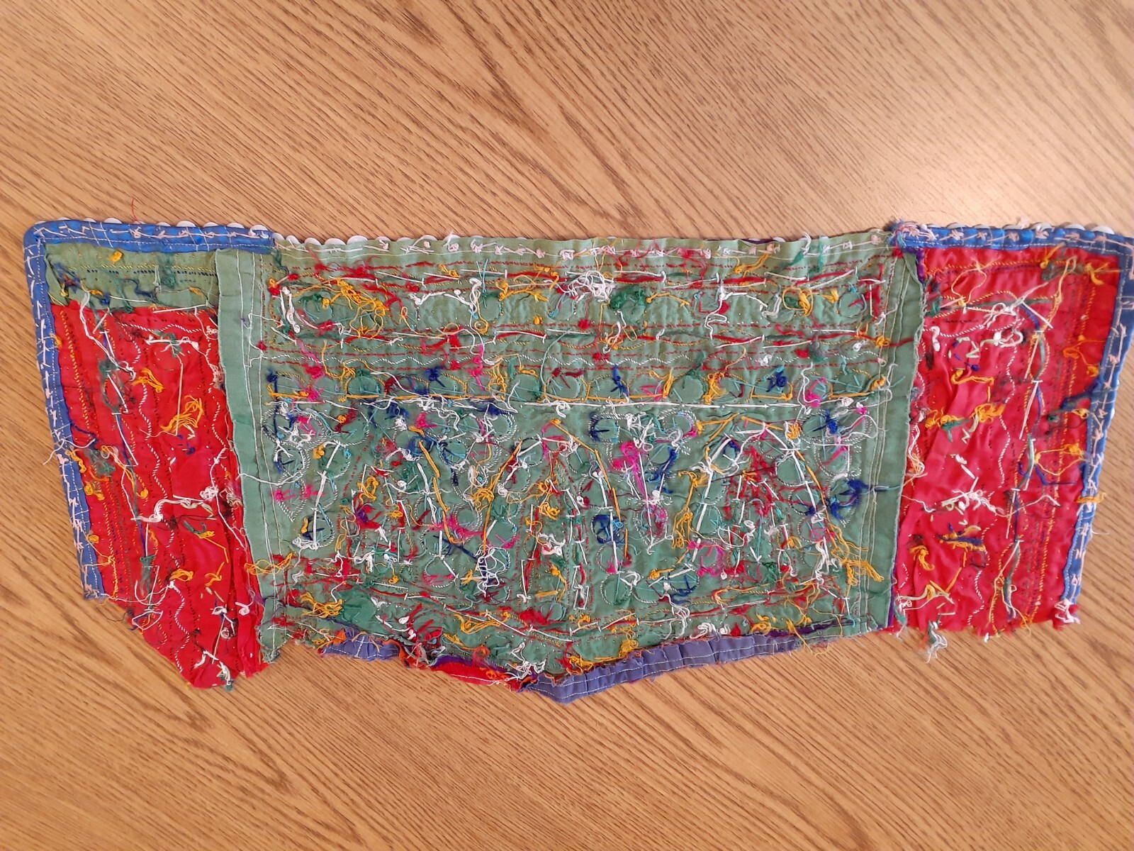 Patchwork Quilt Embroidered Handmade Panel Mirror… - image 21