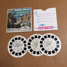 Vintage View-Master 3-Reel Set Pikes Peak Colorado Springs Complete A7