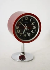 ► OROLOGIO DA TAVOLO TULIP GARANT JAPAN CLOCK SPACE AGE VINTAGE DESIGN ANNI 70