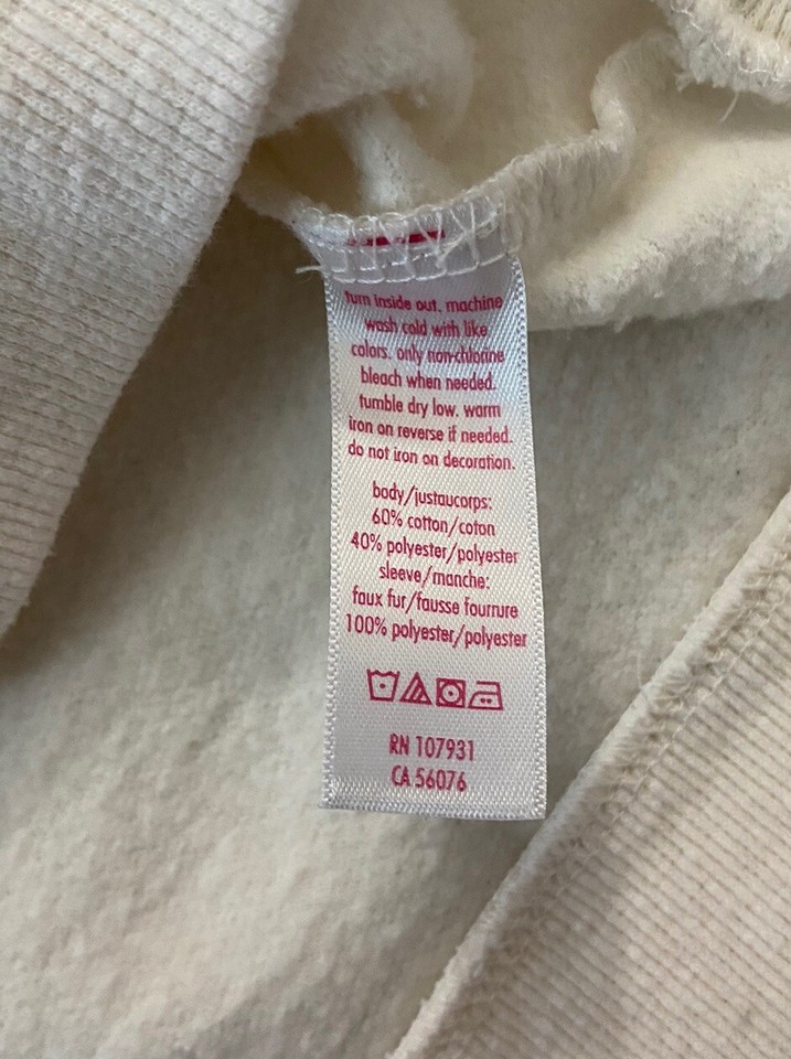 Girls Justice sweater size 10 Hot Cocoa Weather Cream Holiday Christmas