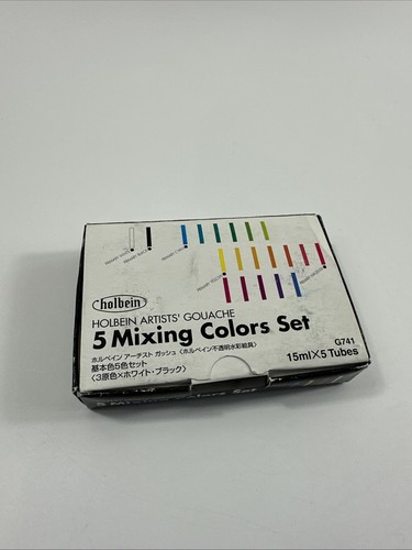 Holbein Künstlergouache Japan Import 5 Primärfarben Set, Neu